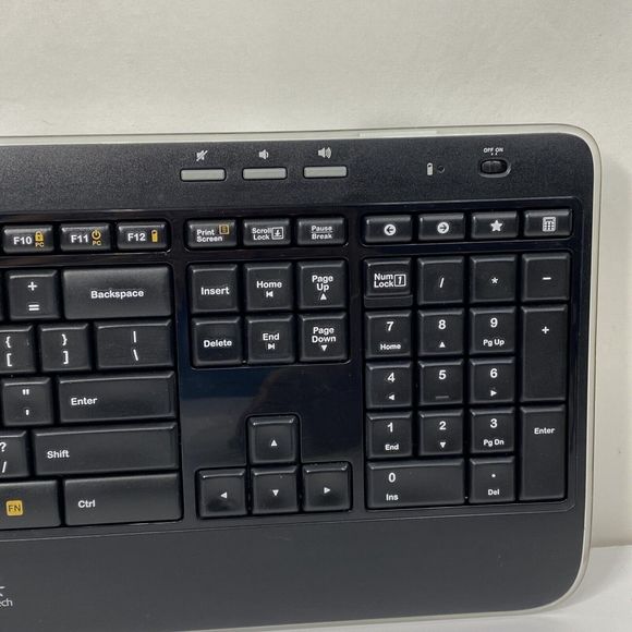 Logitech K520 Wireless Keyboard With Unifying USB Receiver Dongle. Tested Works - Picture 5 of 8
